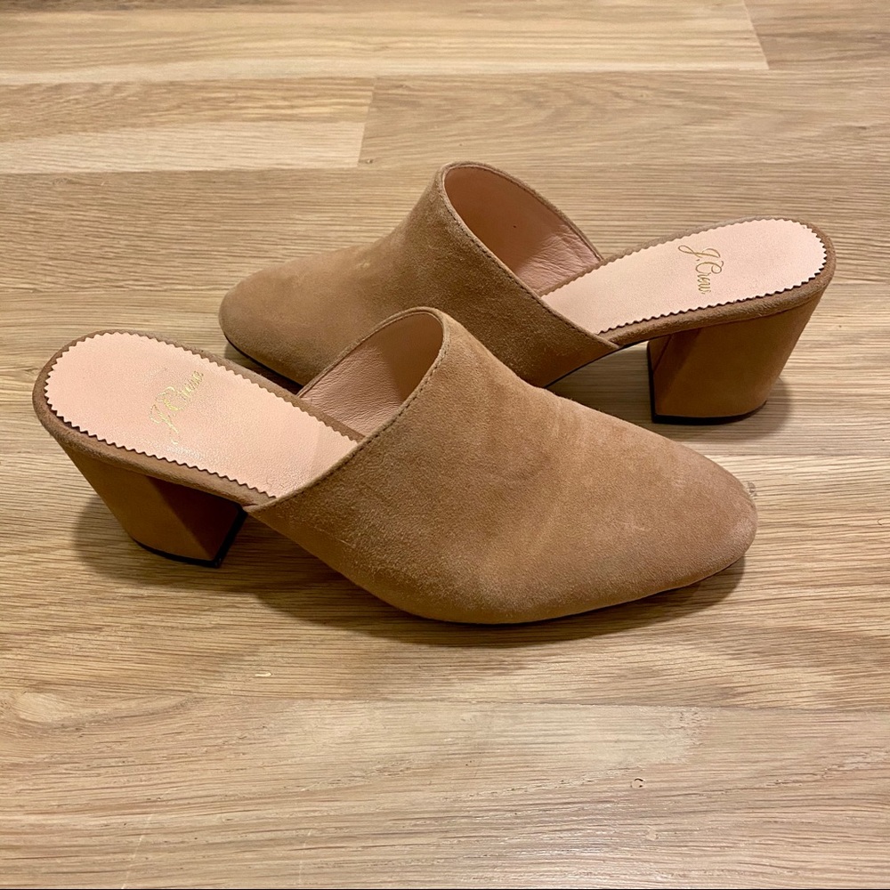J.Crew Beige Suede Mule
